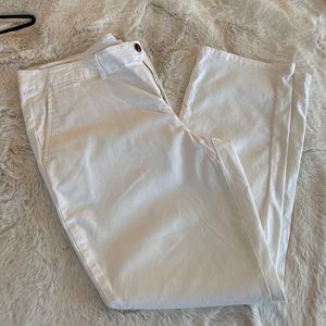 Sz 14 Victoria’s Secret cotton flat front pants white
